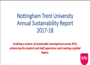 Nottingham Trent University Sustainability Report